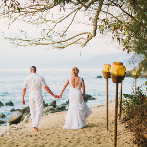 Intimate Rustic Mexican Beach Wedding