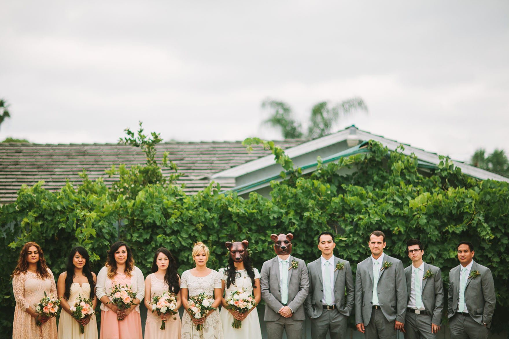 Rustic Bear-Themed San Diego Garden Wedding – Photo by Let's Frolic Together
