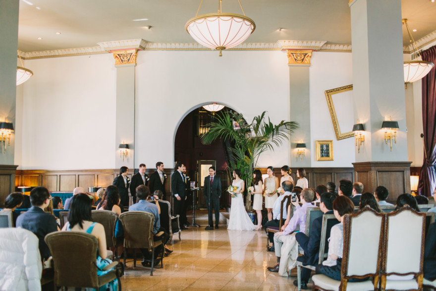 Sweet Morning Wedding at the Culver Hotel – Photo by Let's Frolic Together