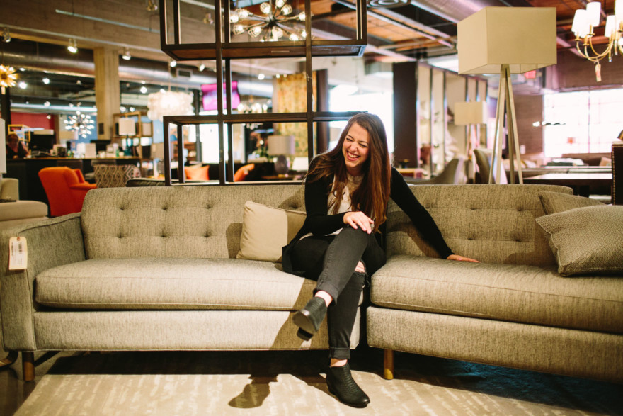 Love at the Furniture Shop – Photo by Let's Frolic Together