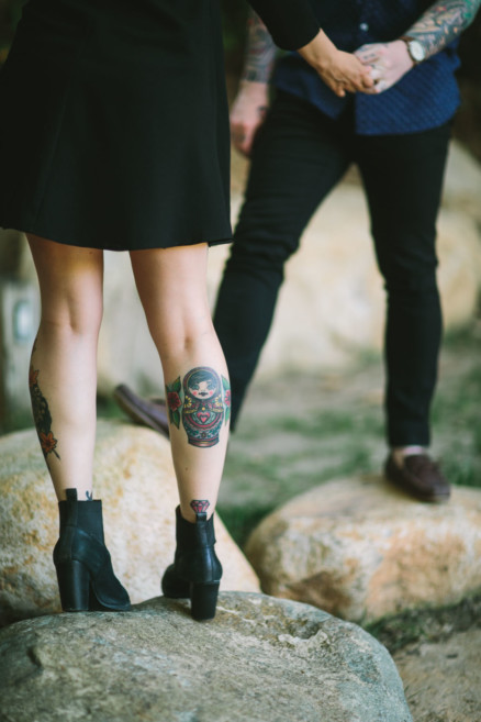 Tattooed Portraits Overlooking L.A. – Photo by Let's Frolic Together