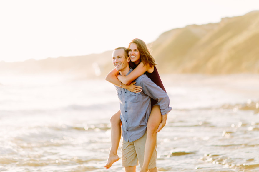 Beach Engagement Magic – Photo by Let's Frolic Together