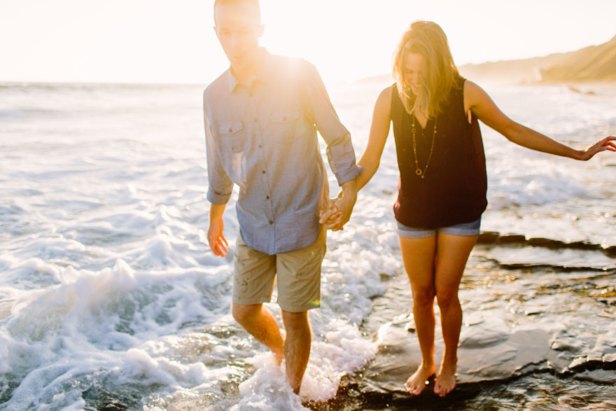 Beach Engagement Magic – Photo by Let's Frolic Together