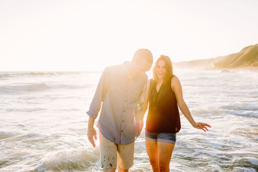 Beach Engagement Magic – Photo by Let's Frolic Together