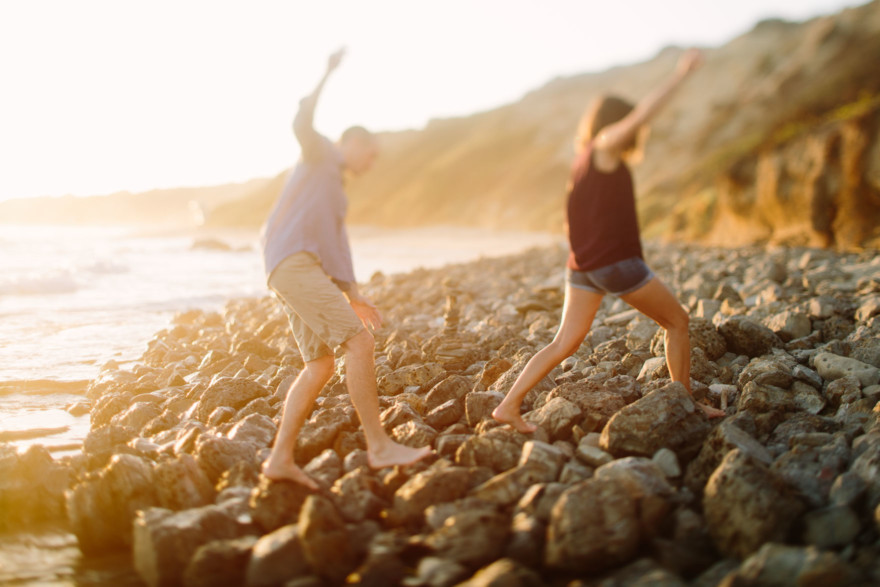 Beach Engagement Magic – Photo by Let's Frolic Together