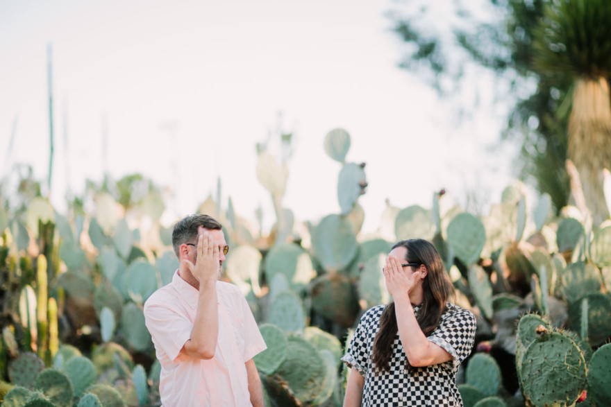 Creative Hunks in the Desert Garden – Photo by Let's Frolic Together