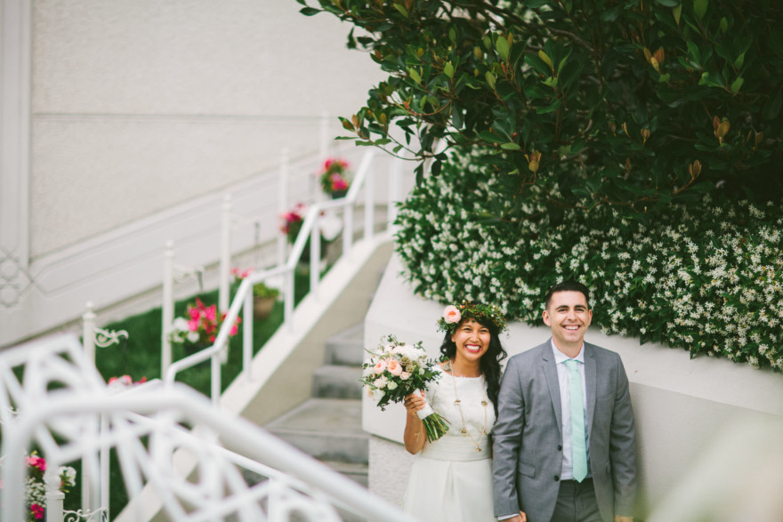 Rustic Bear-Themed San Diego Garden Wedding – Photo by Let's Frolic Together