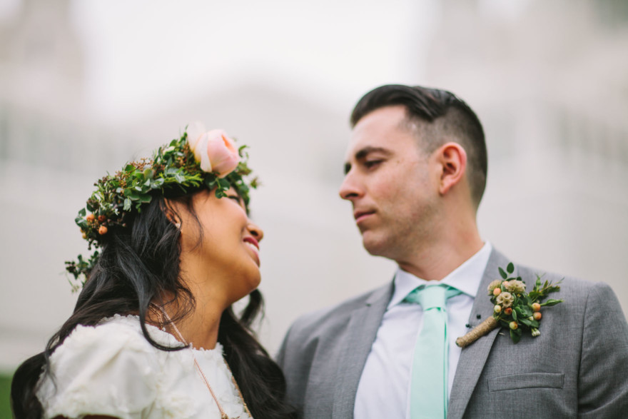Rustic Bear-Themed San Diego Garden Wedding – Photo by Let's Frolic Together