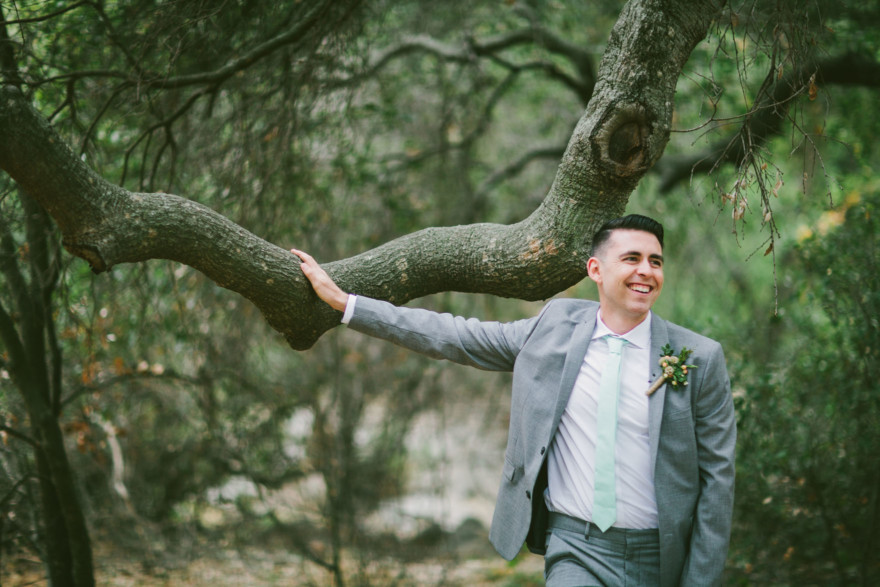 Rustic Bear-Themed San Diego Garden Wedding – Photo by Let's Frolic Together