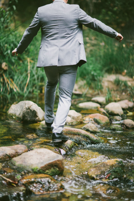 Rustic Bear-Themed San Diego Garden Wedding – Photo by Let's Frolic Together
