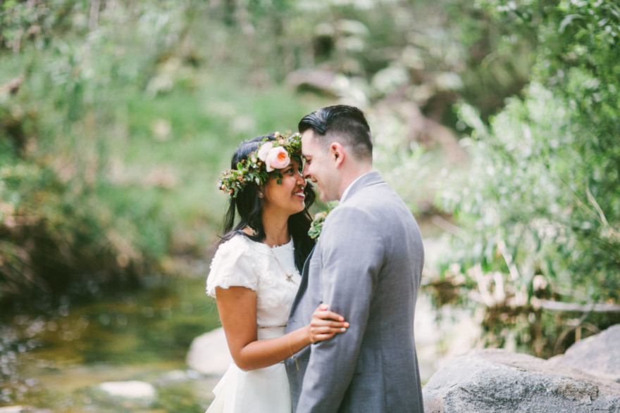 Rustic Bear-Themed San Diego Garden Wedding – Photo by Let's Frolic Together