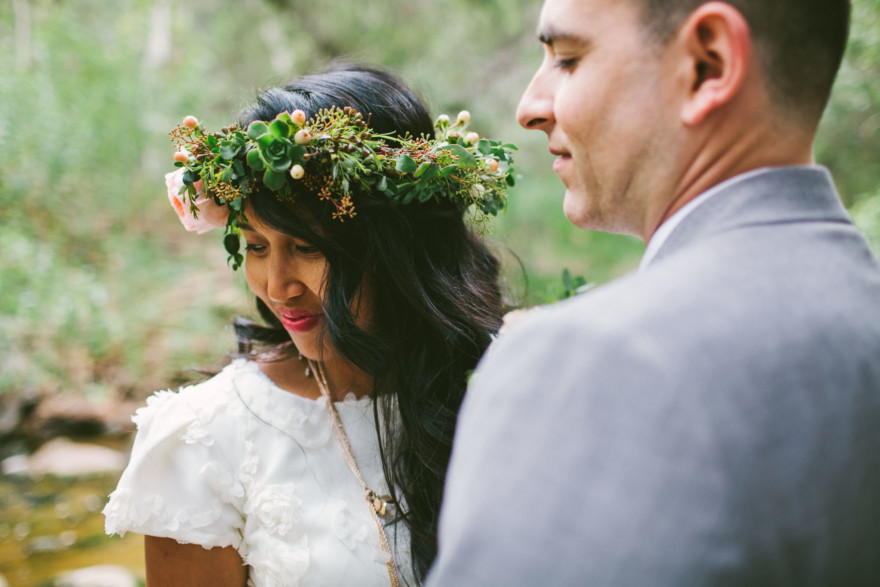 Rustic Bear-Themed San Diego Garden Wedding – Photo by Let's Frolic Together