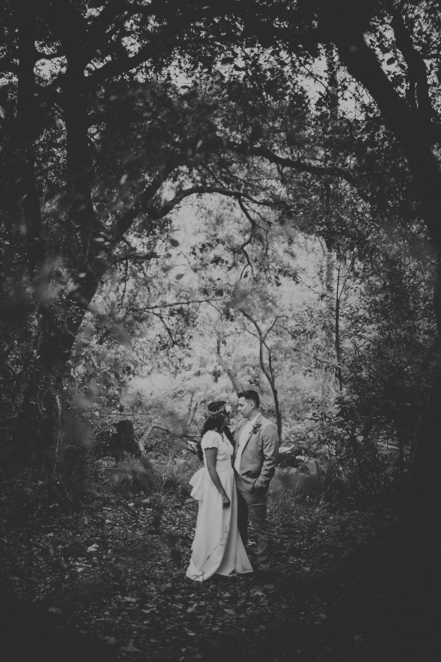 Rustic Bear-Themed San Diego Garden Wedding – Photo by Let's Frolic Together