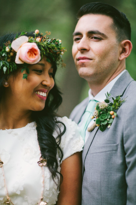 Rustic Bear-Themed San Diego Garden Wedding – Photo by Let's Frolic Together