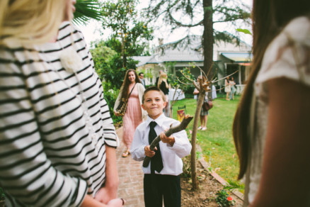Rustic Bear-Themed San Diego Garden Wedding – Photo by Let's Frolic Together