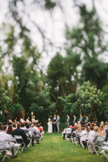 Rustic Bear-Themed San Diego Garden Wedding – Photo by Let's Frolic Together