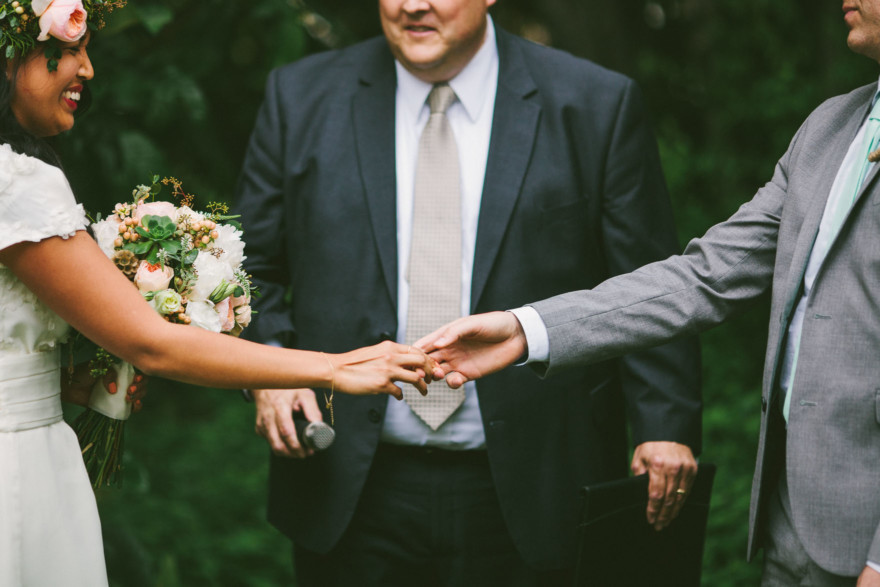 Rustic Bear-Themed San Diego Garden Wedding – Photo by Let's Frolic Together