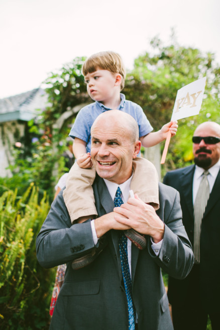 Rustic Bear-Themed San Diego Garden Wedding – Photo by Let's Frolic Together