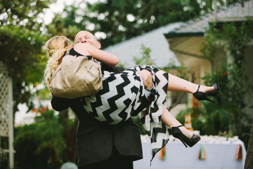 Rustic Bear-Themed San Diego Garden Wedding – Photo by Let's Frolic Together