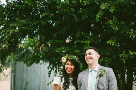 Rustic Bear-Themed San Diego Garden Wedding – Photo by Let's Frolic Together