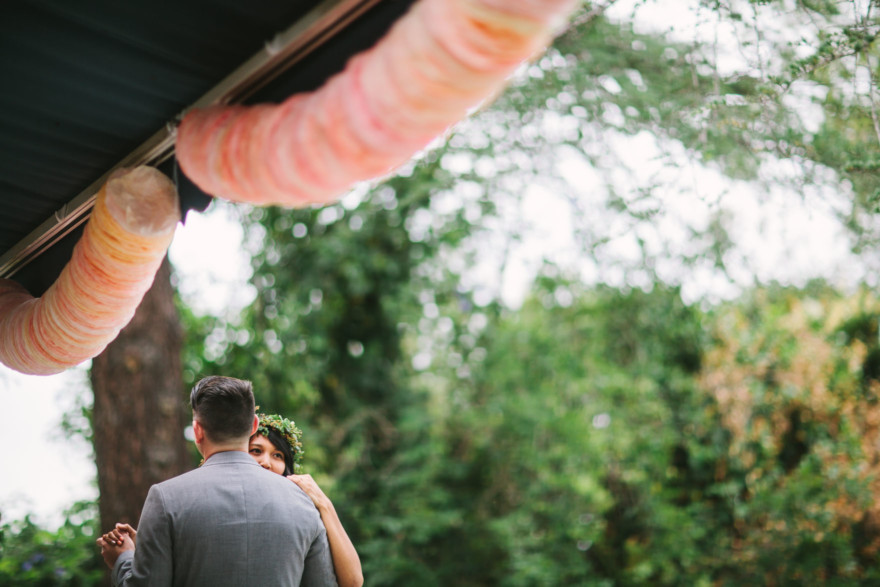 Rustic Bear-Themed San Diego Garden Wedding – Photo by Let's Frolic Together