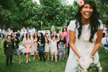 Rustic Bear-Themed San Diego Garden Wedding – Photo by Let's Frolic Together