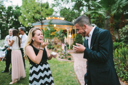 Rustic Bear-Themed San Diego Garden Wedding – Photo by Let's Frolic Together