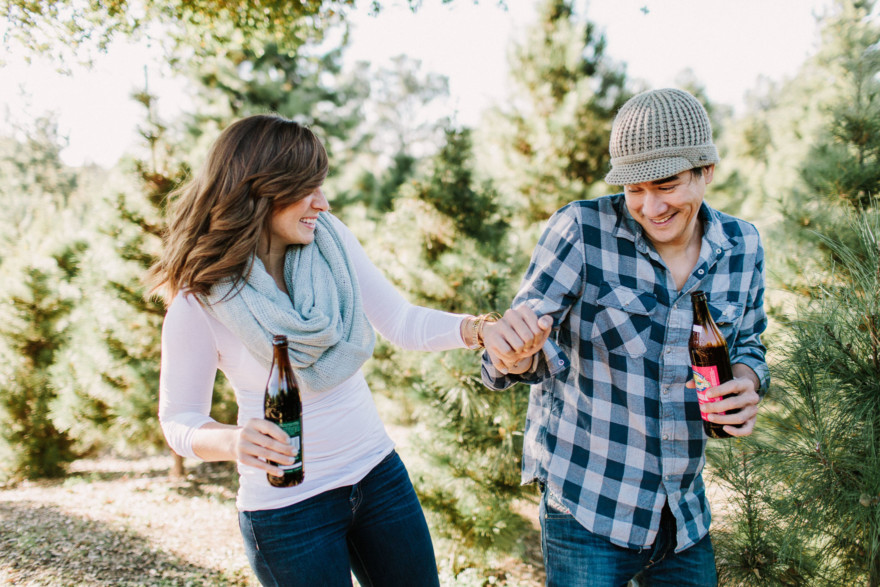 Christmas Trees, Cider, and Coziness – Photo by Let's Frolic Together