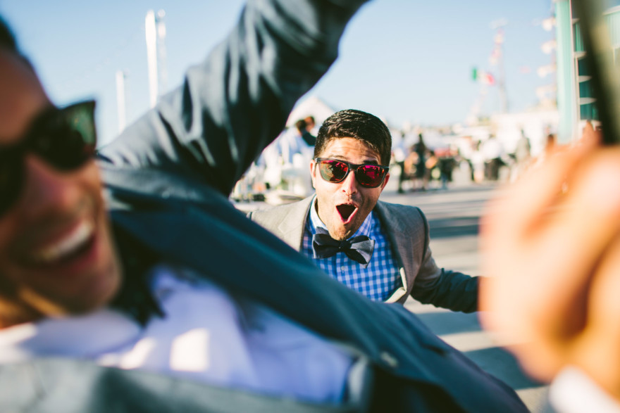 Sunny love at the Broadway Pier – Photo by Let's Frolic Together