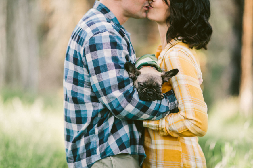 Forest Cuddles With a Frenchie – Photo by Let's Frolic Together