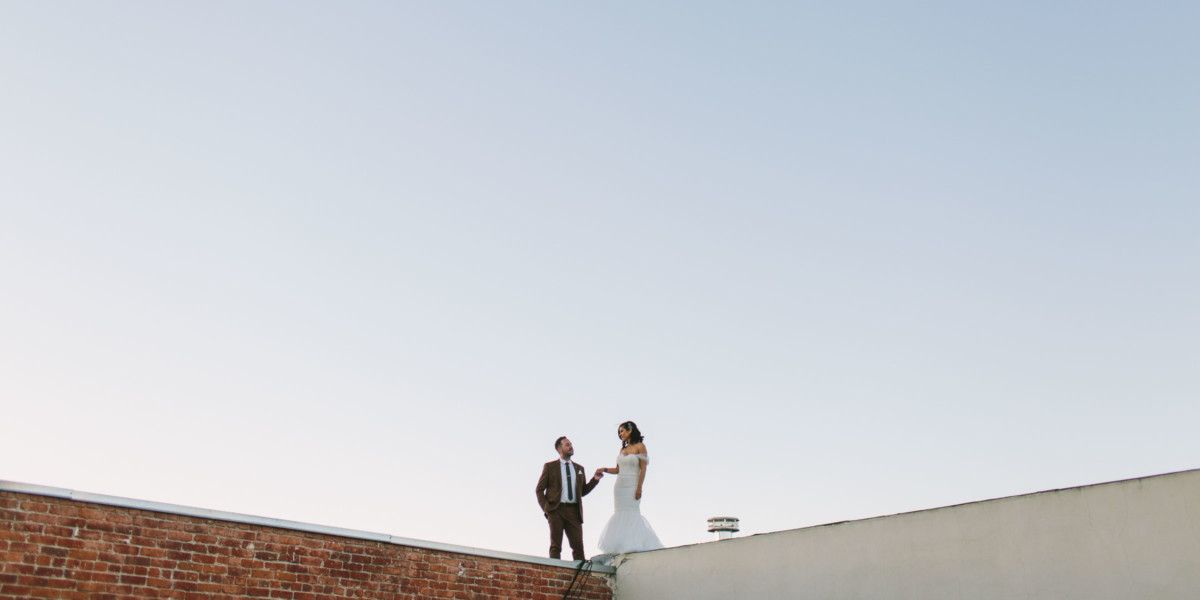 Modern Retro Warehouse Wedding &ndash; Photo by Let's Frolic Together