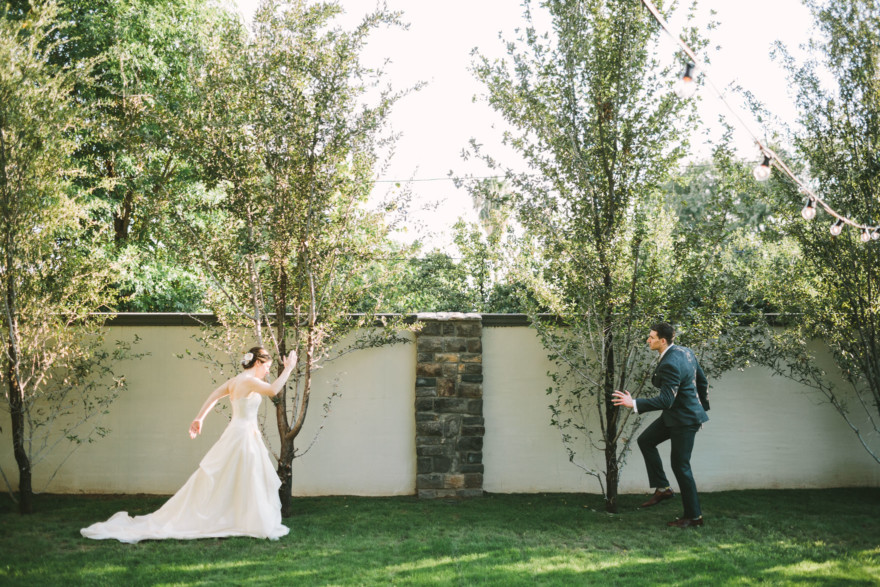 Playful Backyard Phoenix Wedding – Photo by Let's Frolic Together