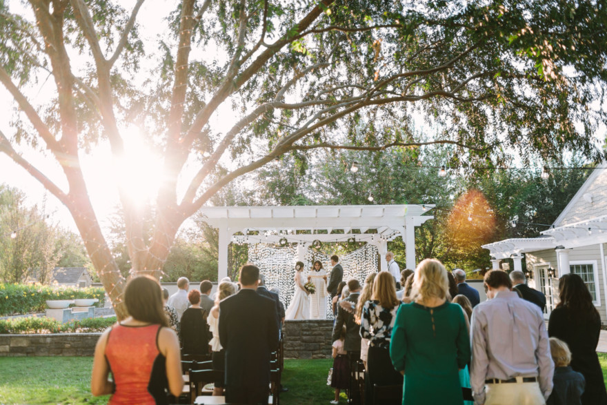 Playful Backyard Phoenix Wedding – Photo by Let's Frolic Together