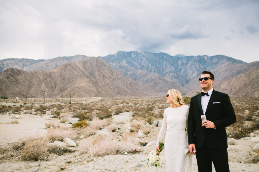 Modern Glam Palm Springs Wedding – Photo by Let's Frolic Together