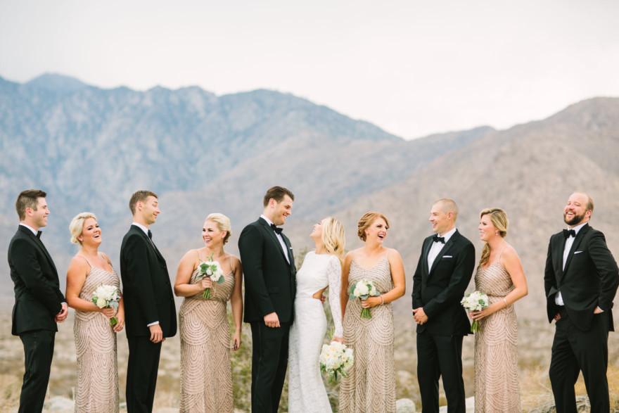 Modern Glam Palm Springs Wedding – Photo by Let's Frolic Together