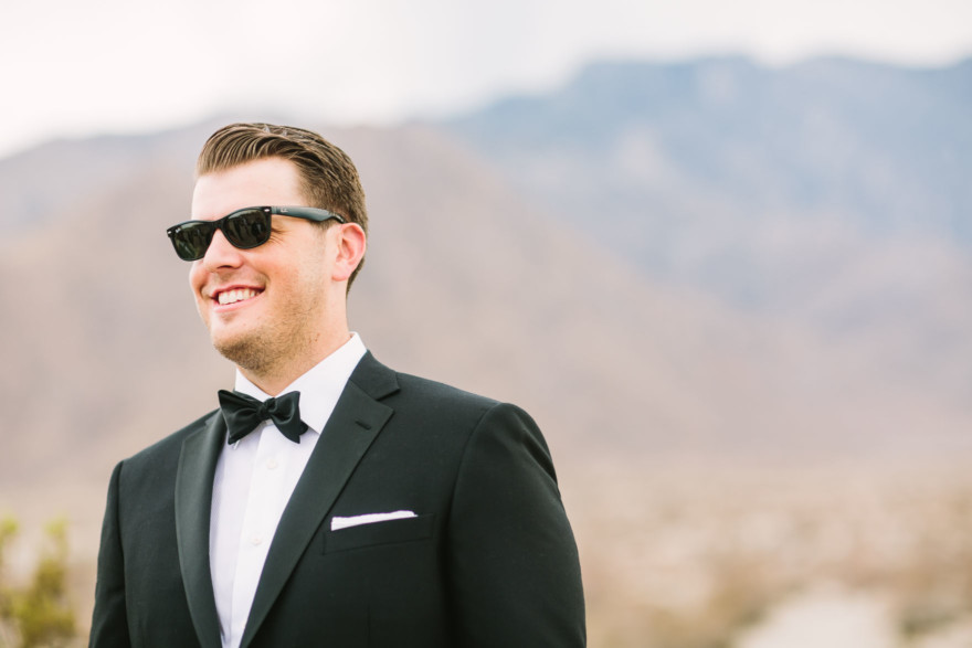 Modern Glam Palm Springs Wedding – Photo by Let's Frolic Together