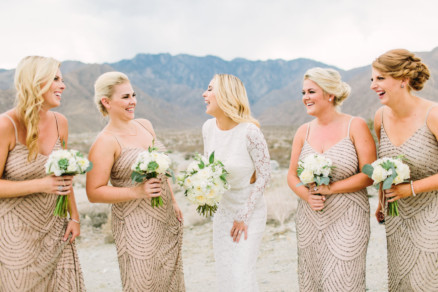 Modern Glam Palm Springs Wedding – Photo by Let's Frolic Together