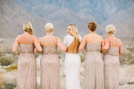 Modern Glam Palm Springs Wedding – Photo by Let's Frolic Together
