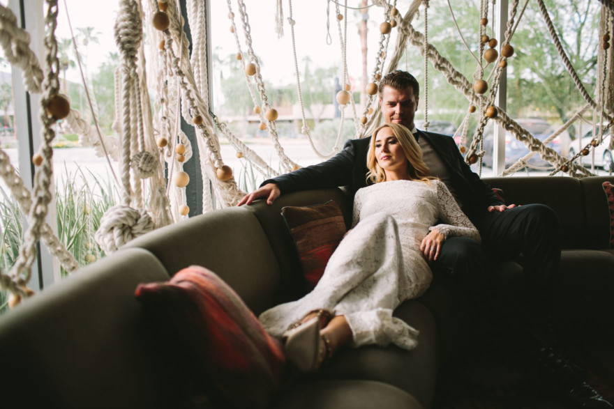 Modern Glam Palm Springs Wedding – Photo by Let's Frolic Together