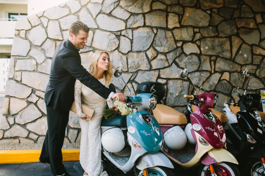 Modern Glam Palm Springs Wedding – Photo by Let's Frolic Together