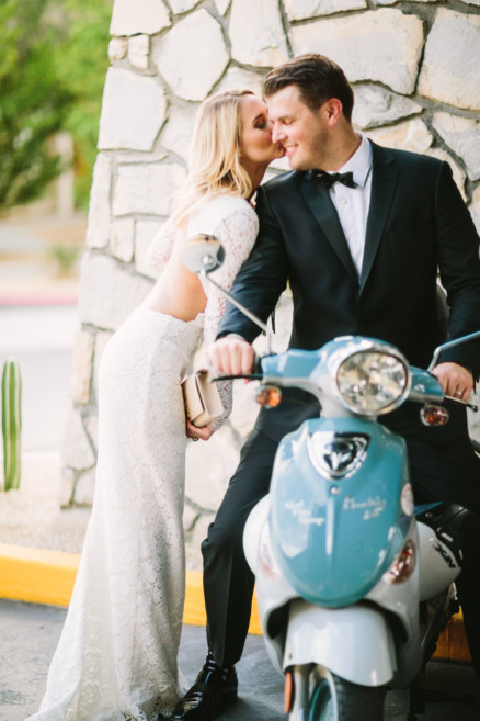 Modern Glam Palm Springs Wedding – Photo by Let's Frolic Together
