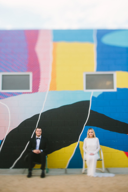 Modern Glam Palm Springs Wedding – Photo by Let's Frolic Together