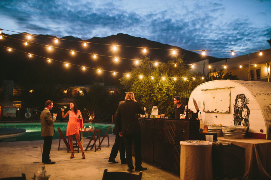 Modern Glam Palm Springs Wedding – Photo by Let's Frolic Together