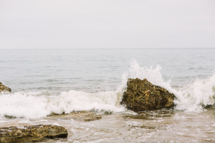 Love is Splashing By the Ocean – Photo by Let's Frolic Together