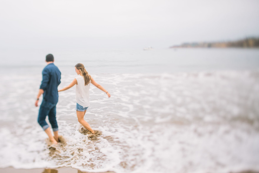 Love is Splashing By the Ocean – Photo by Let's Frolic Together