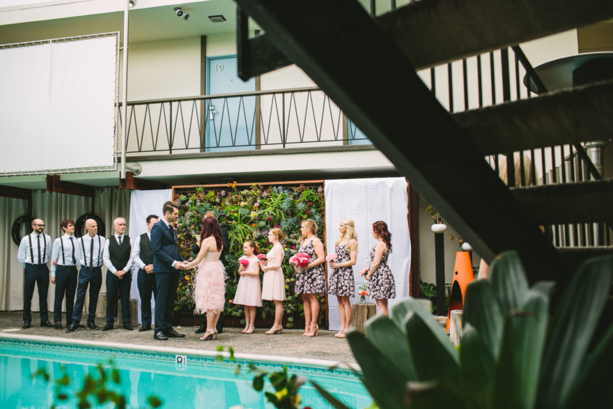 Rockin’ Retro Pearl Hotel Wedding – Photo by Let's Frolic Together