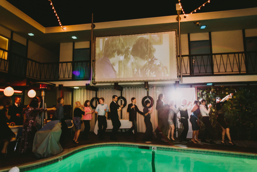 Rockin’ Retro Pearl Hotel Wedding – Photo by Let's Frolic Together