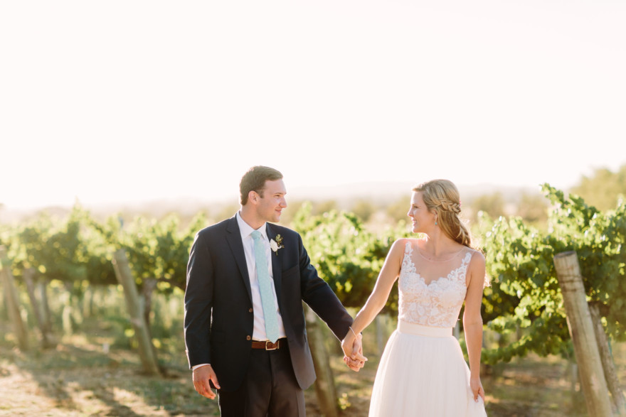 Glowing Gainey Vineyard Wedding – Photo by Let's Frolic Together