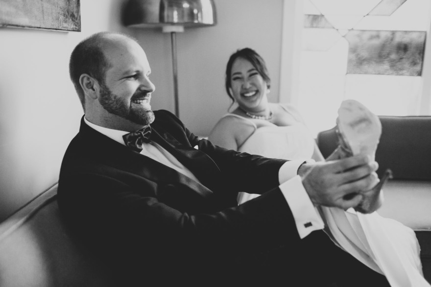 Wild Dinosaur Fig House Wedding – Photo by Let's Frolic Together
