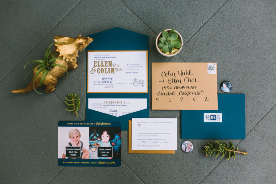 Wild Dinosaur Fig House Wedding – Photo by Let's Frolic Together